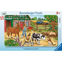 Ravensburger 15 db-os keretes puzzle - Tanyasi élet (06035)