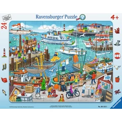 Ravensburger 24 db-os keretes puzzle - Egy nap a kikötőben (06152)