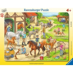 Ravensburger 40 db-os keretes puzzle - Egy nap a farmon (06164)