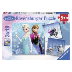 Ravensburger 3 x 49 db-os puzzle - Jégvarázs - Téli kalandok (09264)