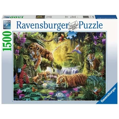 Ravensburger 1500 db-os puzzle - Békés tigrisek (16005)