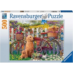 Ravensburger 500 db-os puzzle - Kutyák a kertben (15036)