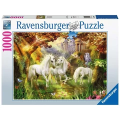 Ravensburger 1000 db-os puzzle - Unikornisok az erdőben (15992)