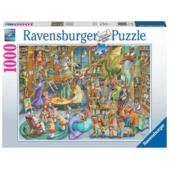 Ravensburger 1000 db-os puzzle - Éjszaka a könyvtárban (16455)