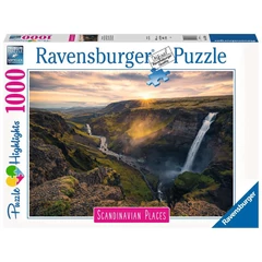 Ravensburger 1000 db-os puzzle - Haifoss vízesés, Izland (16738)