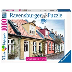 Ravensburger 1000 db-os  puzzle - Scandinavian Places - Ház Aarhausban, Dánia (16741)