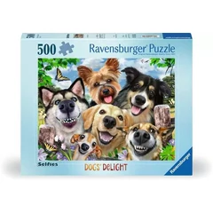 Ravensburger 500 db-os puzzle - Selfies - Boldog kutyák (12000532)