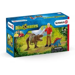 Schleich 41465 Tyrannosaurus rex támadás játékszett - Dinoszauruszok (SLH41465)