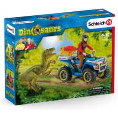 Schleich 41466 Menekülés quaddal a velociraptor elől játékszett - Dinoszauruszok