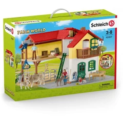 Schleich 42407 Falusi ház istállóval játékszett - Farm World