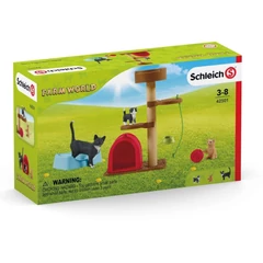 Schleich 42501 Játékélmény aranyos cicáknak játékszett - Farm World
