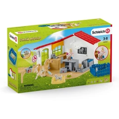 Schleich 42502 Állatorvosi rendelő játékszett - Farm World