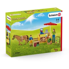 Schleich 42528 Mobil piaci stand játékszett - Farm World