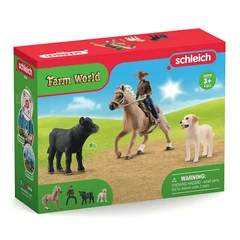 Schleich 42578 Western lovaglás játékszett - Farm World