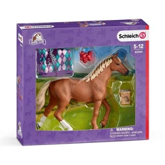 Schleich 42360 Angol Telivér kanca takaróval játékszett - Horse Club