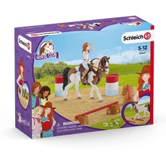 Schleich 42441 Hannah vadnyugati lovagló játékszett - Horse Club
