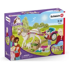 Schleich 42467 Kocsi lovasbemutatóhoz piknikkel játékszett - Horse Club