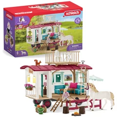 Schleich 42593 Karaván titkos találkozókhoz játékszett - Horse Club (SLH42593)