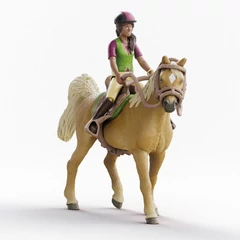 Schleich 42714 Sarah és Mystery figura - Horse Club