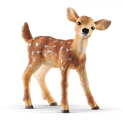 Schleich 14820 Fehérfarkú szarvasborjú figura - Wild Life
