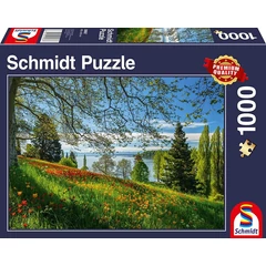 Schmidt 1000 db-os puzzle - Tulips flowering - Mainau Island (58967)