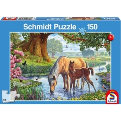 Schmidt 150 db-os puzzle - Pferde am Bach (56161)