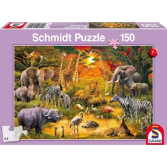 Schmidt 150 db-os puzzle - Animals in Africa (56195)