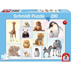 Schmidt 200 db-os puzzle - Baby Animals of the Wild (56270)