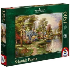 Schmidt 1500 db-os puzzle - Hometown Lake, Thomas Kinkade (57452)