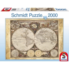 Schmidt 2000 db-os puzzle - Historical map of the world (58178)