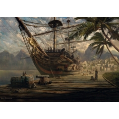 Schmidt 1000 db-os puzzle - Ship at ancor (58183)