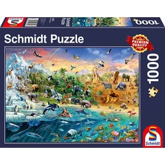 Schmidt 1000 db-os puzzle - World of Animals (58324)