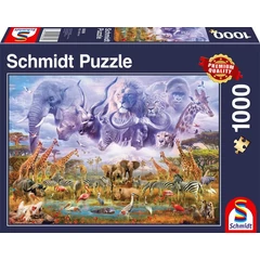 Schmidt 1000 db-os puzzle - Animals at the Waterhole (58356)