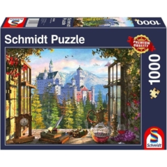 Schmidt 1000 db-os puzzle - View of the Fairytale Castle (58386)