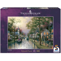 Schmidt 1000 db-os puzzle - Hometown Morning, Thomas Kinkade (58441)