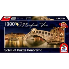 Schmidt 1000 db-os Panoráma puzzle - Rialto Bridge, Venice (59620)