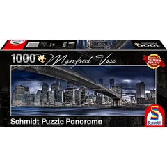 Schmidt 1000 db-os Panoráma puzzle - Dark Night, New York (59621)