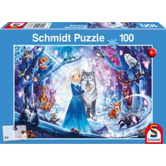 Schmidt 100 db-os puzzle - A princess in the snowy forest (56386)