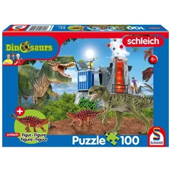 Schmidt 100 db-os Schleich puzzle figurával - Dinosaurs (56462)