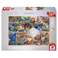 Schmidt 1000 db-os puzzle - Disney - 100 éves évforduló ünneplése - Mozaik, Thomas Kinkade (57596)