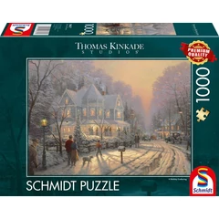 Schmidt 1000 db-os puzzle - A Holiday Gathering, Thomas Kinkade (58627)