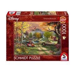 Schmidt 1000 db-os puzzle - Disney, Fox and Hound, Thomas Kinkade (58050)