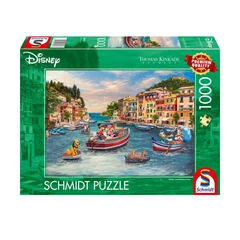 Schmidt 1000 db-os puzzle - Disney, Mickey & Minnie in Italy, Thomas Kinkade (58053)