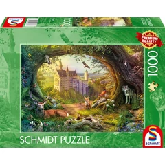 Schmidt 1000 db-os puzzle - Fairy tale castle and forest magic (58878)