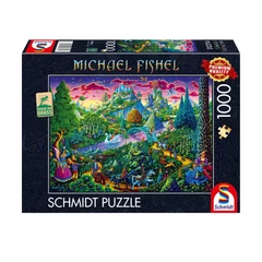 Schmidt 1000 db-os puzzle - Fantastic fairy world, Michael Fischel (58612)