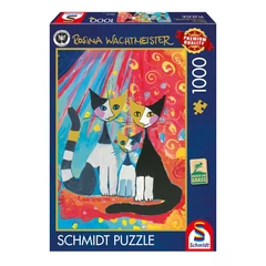 Schmidt 1000 db-os puzzle - Happy cat family, Rosina Wachtmeister (58659)