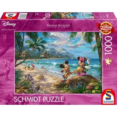 Schmidt 1000 db-os puzzle - Mickey and Minnie in Hawaii, Thomas Kinkade (57528)