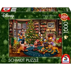 Schmidt 1000 db-os puzzle - Mickey and Minnie Trimming the Tree, Thomas Kinkade (58047)