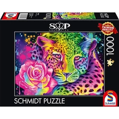 Schmidt 1000 db-os puzzle - Neon Rainbow Leopard, Sheena Pike