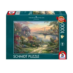 Schmidt 1000 db-os puzzle - New England Harbour, Thomas Kinkade (58785)